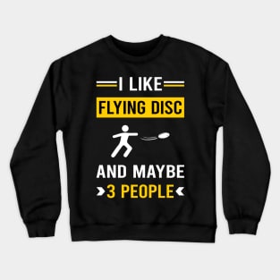 3 People Flying Disc Crewneck Sweatshirt